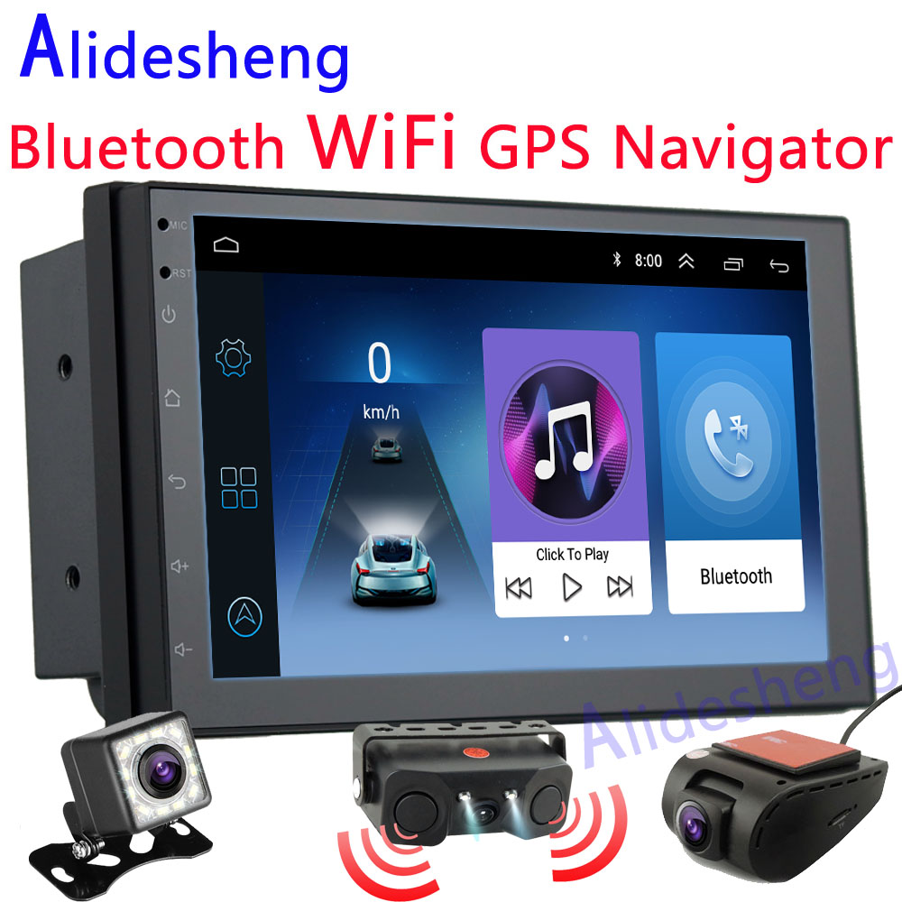 Android 8.1 Car Radio 2din 7 HD touch screen WiFi Bluetooth GPS Navigator Multimedia audio video player rear view camera DVR