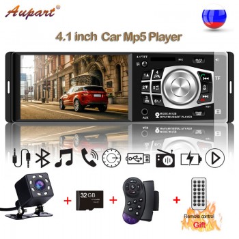 universal multimedia for car 1 Din Car Radio 4.1 inch mp5 player with steering wheel remote control bluetooth rear camera