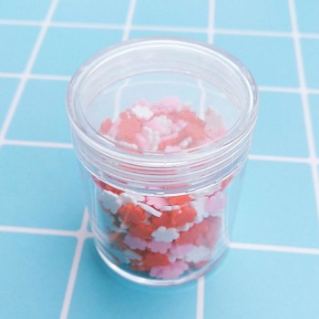 Red and White Love Cherry Blossom Slime Supplies Filler Decoration  Accessories Clay  DIY Material Slime Kids Adult Toy