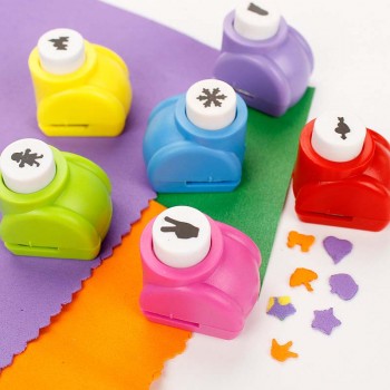 4 PCS Kid Seal Mini Printing Paper Hand Shaper Scrapbook Tags Cards Craft DIY Punch Cutter Tools DIY Toys For Children