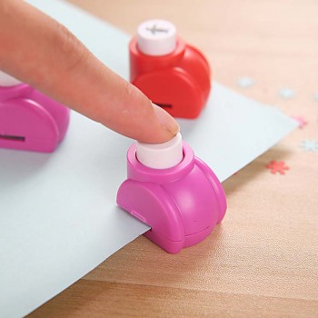 4 PCS Kid Seal Mini Printing Paper Hand Shaper Scrapbook Tags Cards Craft DIY Punch Cutter Tools DIY Toys For Children
