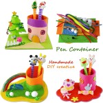 DIY Handmade Felt Fabric Craft Pen Container,Non-woven Pen holder Sewing Kits Project Art amp; Crafts Educational Toys for Kids