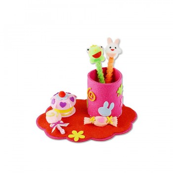 DIY Handmade Felt Fabric Craft Pen Container,Non-woven Pen holder Sewing Kits Project Art amp; Crafts Educational Toys for Kids