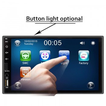 2 din Car DVD player 7 Universal Double Din GPS Navigation Video Mutimedia Stereo audio MP5 Car radio multimedia player 2din