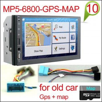 2 din Car DVD player 7 Universal Double Din GPS Navigation Video Mutimedia Stereo audio MP5 Car radio multimedia player 2din