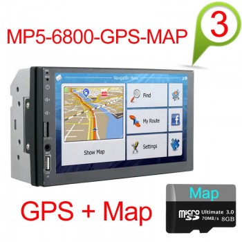 2 din Car DVD player 7 Universal Double Din GPS Navigation Video Mutimedia Stereo audio MP5 Car radio multimedia player 2din