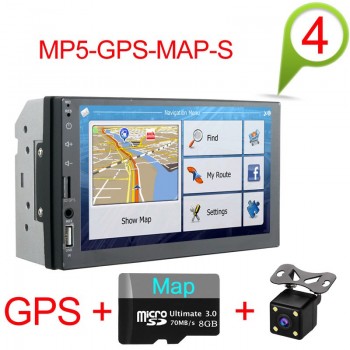 2 din Car DVD player 7 Universal Double Din GPS Navigation Video Mutimedia Stereo audio MP5 Car radio multimedia player 2din