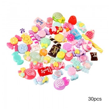 Slime Charms Mixed Resin Candy Beads Slime Sweets Bead Making Supplies DIY Collage Crafts Children Handmade Creative Toys