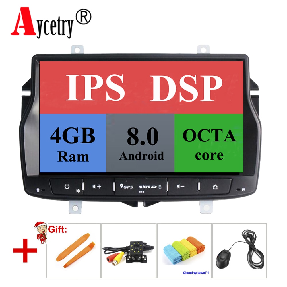 Aycetry!IPS!DSP! 8 Core 4G RAM Android 8.0/8.1 Car Multimedia player dvd GPS Navigation Autoradio For Lada/vesta Radio stereo BT