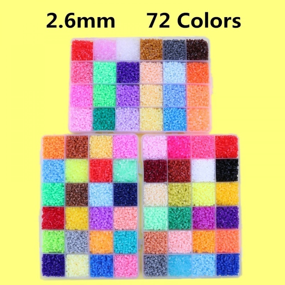 EVA 2.6mm Mini Hama Beads Set Toy DIY 3D Model Puzzle Kits Creative Educational Beads Toys For Children Gift