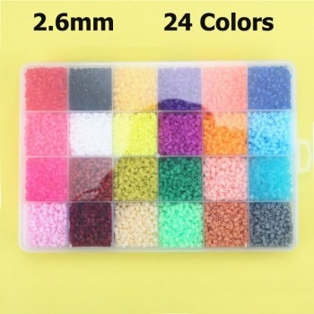 EVA 2.6mm Mini Hama Beads Set Toy DIY 3D Model Puzzle Kits Creative Educational Beads Toys For Children Gift