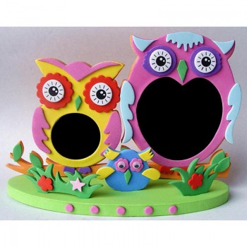 EVA Foam Cartoon Photo Frame Kids Childrens Toys Craft DIY 3D Stickers Handmade Block Toy Gifts Random Styles