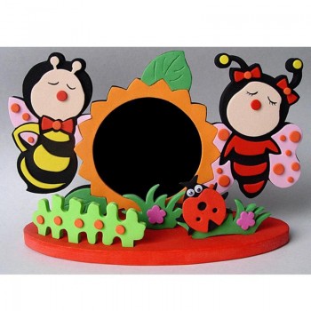 EVA Foam Cartoon Photo Frame Kids Childrens Toys Craft DIY 3D Stickers Handmade Block Toy Gifts Random Styles