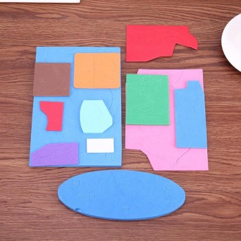 EVA Foam Cartoon Photo Frame Kids Childrens Toys Craft DIY 3D Stickers Handmade Block Toy Gifts Random Styles