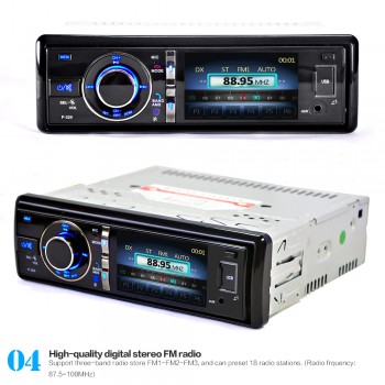 Hot 1 Din Universal Car DVD Player 3inch Digital Touch Screen Auto Radio Bluetooth Motorized Screen CD DVD SD AM AUX Camera