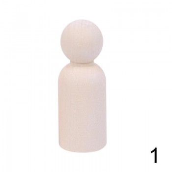 10 Pcs DIY Plain Blank Wooden Peg Dolls Childrens Painted Graffiti Puppet Wooden Man Wooden Toys Wedding Cake Toppers Toys