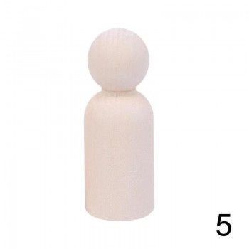 10 Pcs DIY Plain Blank Wooden Peg Dolls Childrens Painted Graffiti Puppet Wooden Man Wooden Toys Wedding Cake Toppers Toys