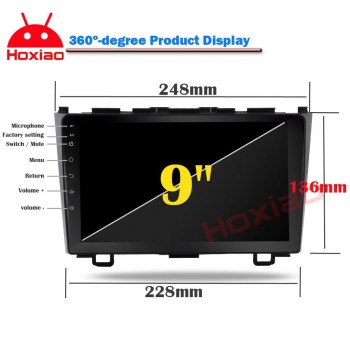 2+32 Android Car dvd Video player For Honda CRV 2006-2011 Octa Core 9 inch 2 Din Car DVD Radio GPS Navigation