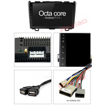 2+32 Android Car dvd Video player For Honda CRV 2006-2011 Octa Core 9 inch 2 Din Car DVD Radio GPS Navigation