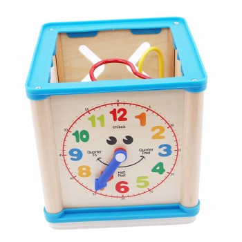 Multi-function Wooden Math Around Bead Maze Letters Recognition Abacus Clock Wooden Baby Toddler Early Educational Toys For Kids