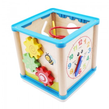 Multi-function Wooden Math Around Bead Maze Letters Recognition Abacus Clock Wooden Baby Toddler Early Educational Toys For Kids