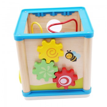 Multi-function Wooden Math Around Bead Maze Letters Recognition Abacus Clock Wooden Baby Toddler Early Educational Toys For Kids