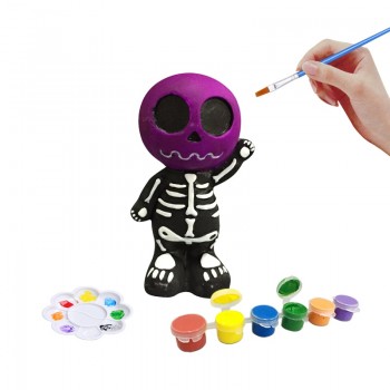 3D ghost Mold Plaster Figurine Crafts Pottery Clay Decor ghost Model Gypsum Toys DIY Plaster Dolls for Kids Halloween Gift