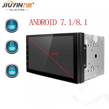 JIUYIN Android 8.1 2 Din Car radio Multimedia Video Player Universal auto GPS MAP For Volkswagen Nissan Hyundai Kia toyata CR-V