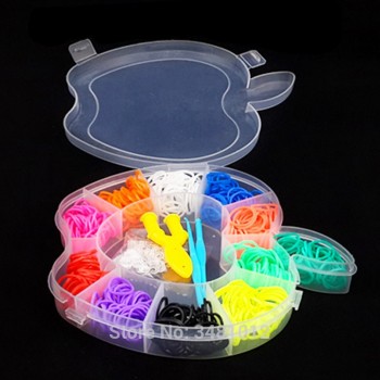 Rubber Loom Bands Weaving Braided Tool DIY Charm Kit Box Kids Handmade Plaiting Gum Creativity Toys for Bracelet Children Girls