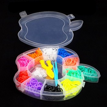 Rubber Loom Bands Weaving Braided Tool DIY Charm Kit Box Kids Handmade Plaiting Gum Creativity Toys for Bracelet Children Girls