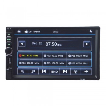 autoradio 2 din general car models 7 inch LCD Touch Screen car radio player bluetooth car audio support rear view camera 7018b
