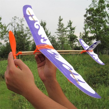 DIY Rubber Band Airplane Paper Jet Glider Handmade kids toy Creative Machine Science Model Craft toys for childrern