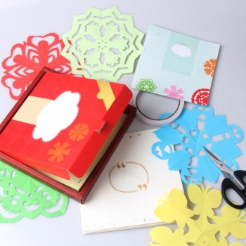 60 pcs DIY  Kindergarten Six angles Paper-Cut Embossed Papercranes Broken Beautiful Coloured animal Paper educational toys