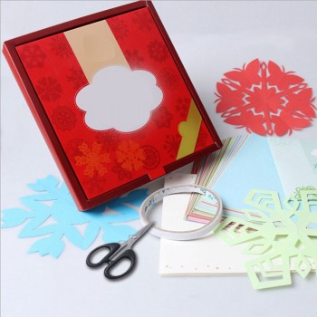 60 pcs DIY  Kindergarten Six angles Paper-Cut Embossed Papercranes Broken Beautiful Coloured animal Paper educational toys
