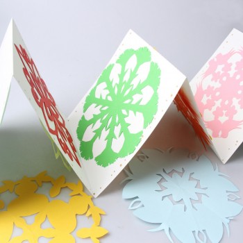 60 pcs DIY  Kindergarten Six angles Paper-Cut Embossed Papercranes Broken Beautiful Coloured animal Paper educational toys