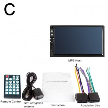 New 2 Din Car Central Multimedia Player GPS Navigator Car Radio Bluetooth MP5 Player Automotivo DVD AUX USB SD Car Audio Stereo