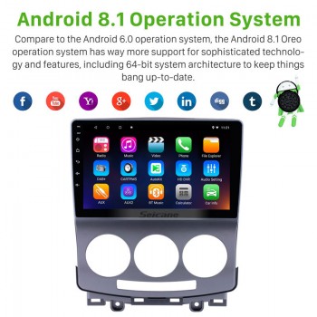 Seicane 9 inch Android 8.1/7.1 Wifi Head Unit Radio Audio GPS Multimedia Player For 2005 2006 2007 2008 2009 2010 Old Mazda 5