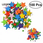 100 Pcs Kids EVA Foam Stickers Self Adhesive Foam Stickers Crafts DIY Accessory (Multicolor) Art DIY Toy