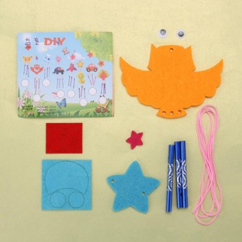 Kids Child DIY Wind Chimes Aeolian Bells Educational Puzzle Toys Craft Kits Handmade felt Animals plush toys for children gifts