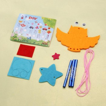 Kids Child DIY Wind Chimes Aeolian Bells Educational Puzzle Toys Craft Kits Handmade felt Animals plush toys for children gifts