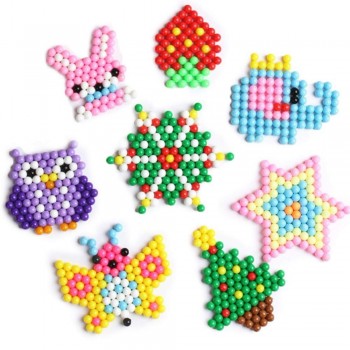Perler water spray Beads Kit Hama beads Creative Handmade Craft Beads Toys 3D Puzzle with no Ironing Accessories Set Gift
