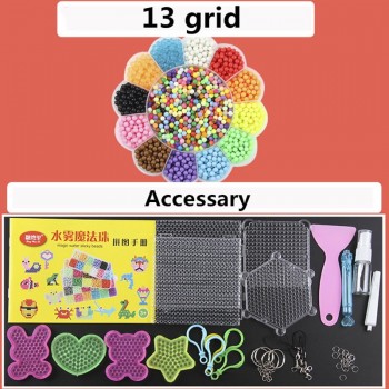 Perler water spray Beads Kit Hama beads Creative Handmade Craft Beads Toys 3D Puzzle with no Ironing Accessories Set Gift