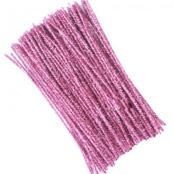 100Pcs Kids Child Craft Plush Sticks Handmade Art DIY Materials Shilly Stick Toys Childrens Educational DIY Toys for Children