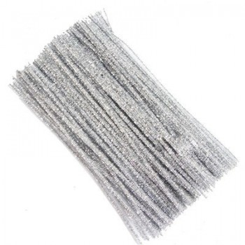 100Pcs Kids Child Craft Plush Sticks Handmade Art DIY Materials Shilly Stick Toys Childrens Educational DIY Toys for Children