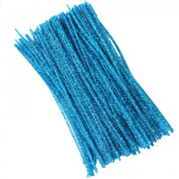 100Pcs Kids Child Craft Plush Sticks Handmade Art DIY Materials Shilly Stick Toys Childrens Educational DIY Toys for Children