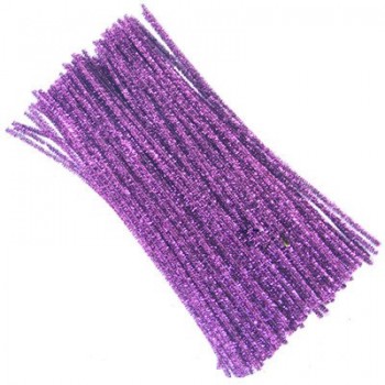 100Pcs Kids Child Craft Plush Sticks Handmade Art DIY Materials Shilly Stick Toys Childrens Educational DIY Toys for Children