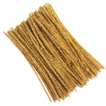 100Pcs Kids Child Craft Plush Sticks Handmade Art DIY Materials Shilly Stick Toys Childrens Educational DIY Toys for Children