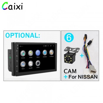 2 Din 7 Car Radio Android 8.1 Multimedia player Touch Screen GPS Navigation Bluetooth FM WIFI DVR auto audio player for Nissan