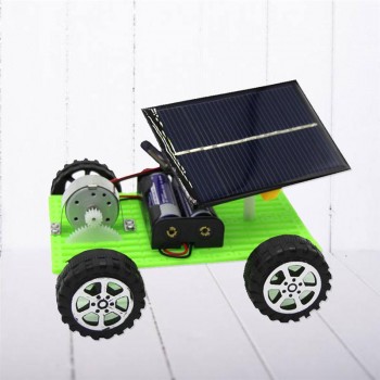 1pcs Electric Assembly DIY Solar Hybrid Car Handmade Funny Scientific Educational Model Kit for Children Students