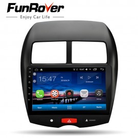 Funrover Car Radio Multimedia Player 10.1 Android8.0 2 din dvd  GPS For Mitsubishi ASX 2010-2017 Navigation headunit Stereo USB